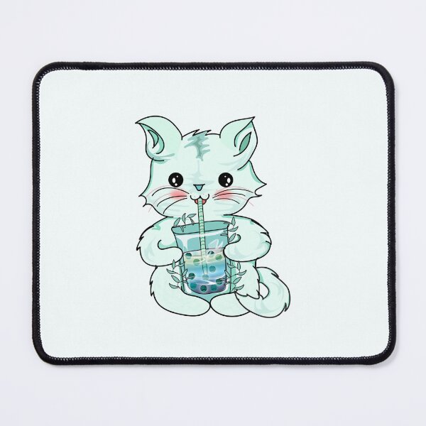 Item preview, cat boba tea bubble l cat drinking boba designed and sold by Bossin.