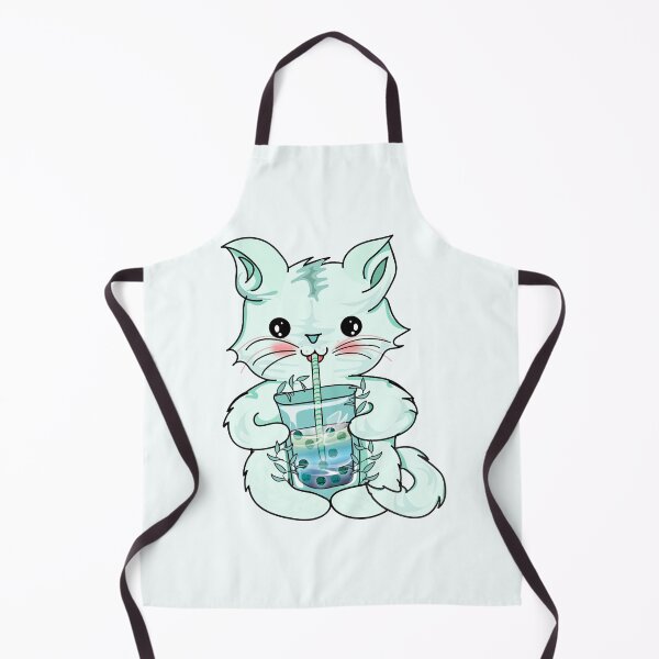 Item preview, cat boba tea bubble l cat drinking boba designed and sold by Bossin.