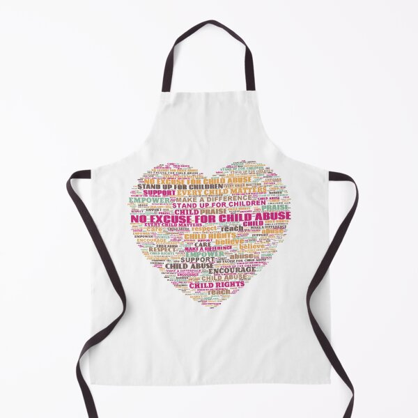 Item preview, Child Abuse Prevention Heart Word Cloud designed and sold by WordCloudStore.