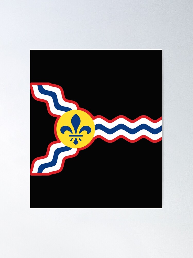 Fleur-de-lis St Louis Fleur-de-lis Poster St. Louis Flag 