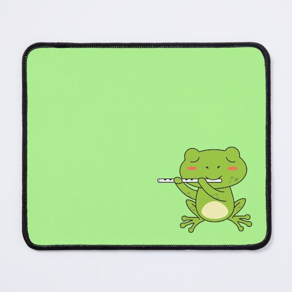 Item preview, Frog playing the flute designed and sold by orangerein.