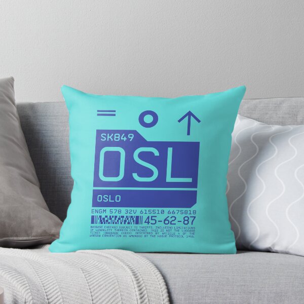 Aperçu de l'œuvre Luggage Tag C - OSL Oslo Norway créée et vendue par VoodooCircus.