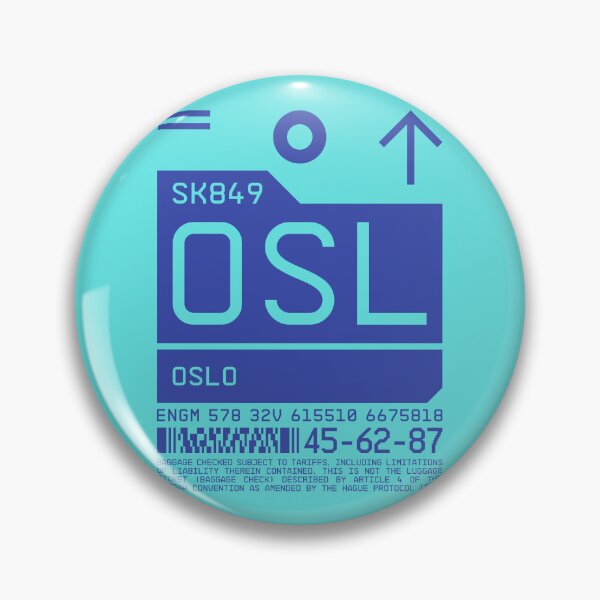 Artikelvorschau, Luggage Tag C - OSL Oslo Norway entworfen und verkauft von VoodooCircus.