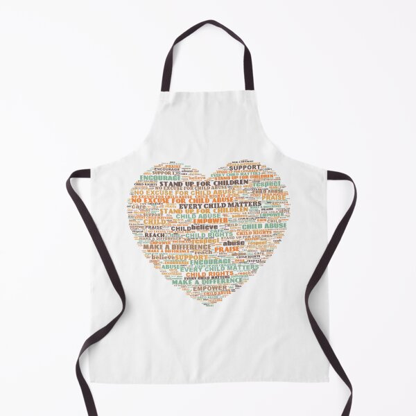 Item preview, Child Abuse Prevention Heart Word Cloud designed and sold by WordCloudStore.
