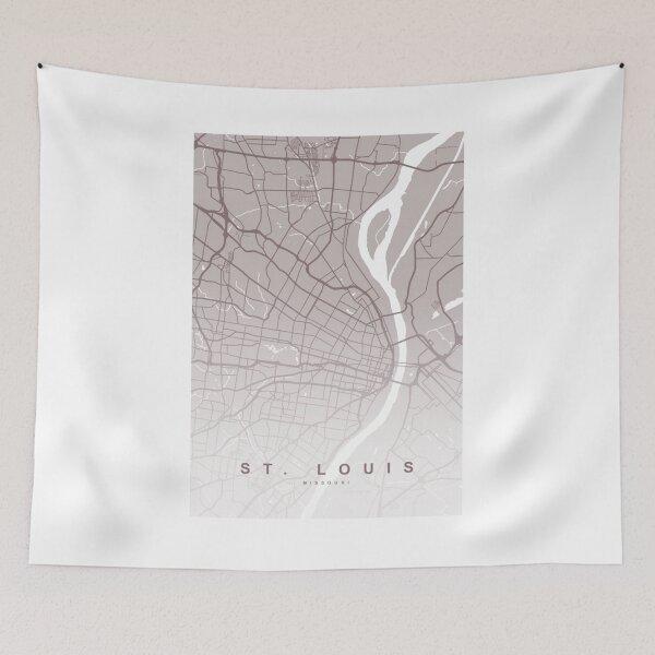Item preview, St. Louis Map Art   designed and sold by BellaAuror.