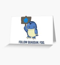 Quaggan Commander Greeting Card