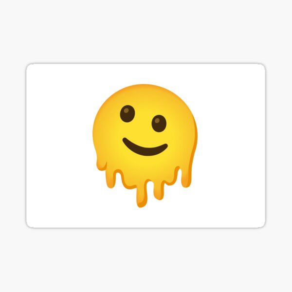 Item preview, The Melting Face Emoji designed and sold by Lemix99.