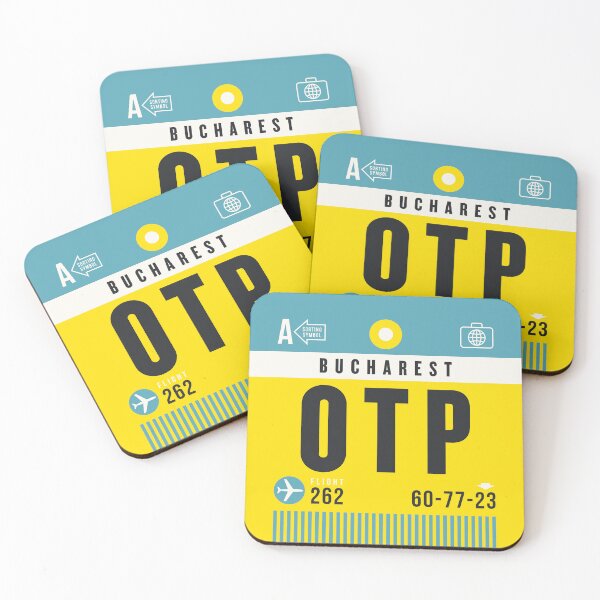 Aperçu de l'œuvre Luggage Tag A - OTP Bucharest Romania créée et vendue par VoodooCircus.