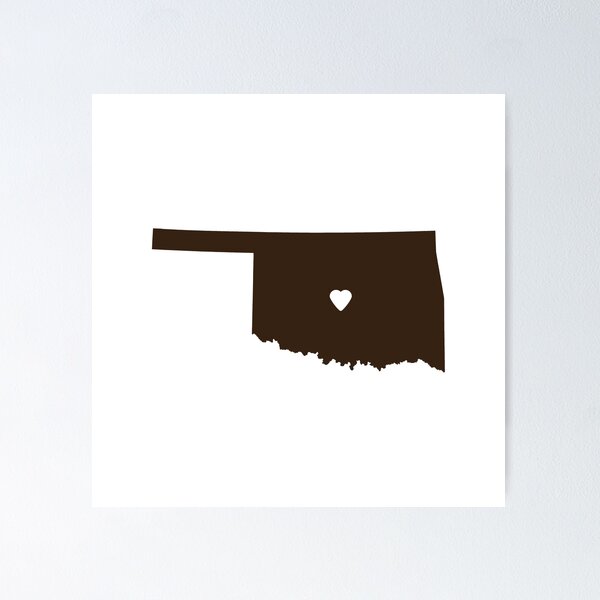 Item preview, Oklahoma Love in Brown designed and sold by Maren Misner.