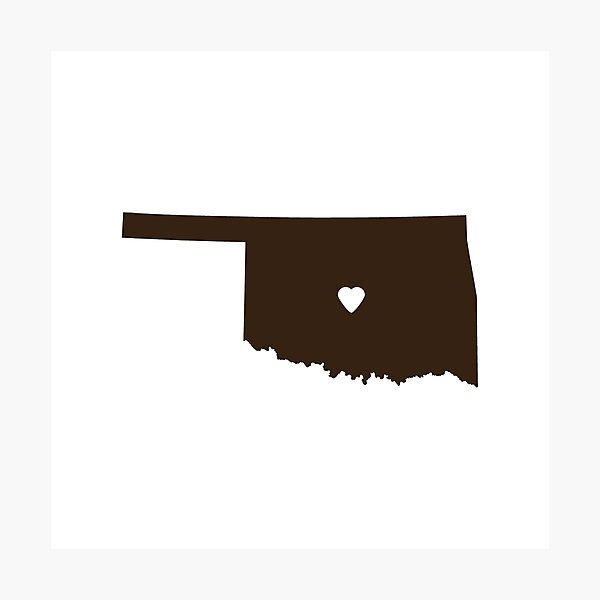 Item preview, Oklahoma Love in Brown designed and sold by Maren Misner.