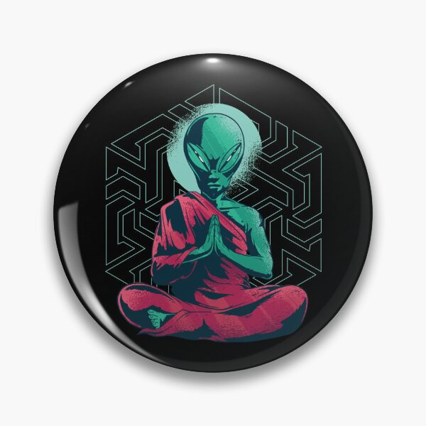 Item preview, Alien Monk T-Shirt I Vintage Aliens UFO Day designed and sold by Amazing Designs.