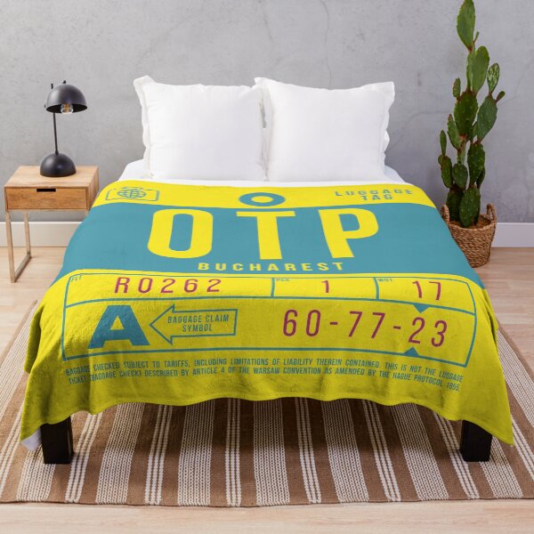 Artikelvorschau, Luggage Tag B - OTP Bucharest Romania entworfen und verkauft von VoodooCircus.