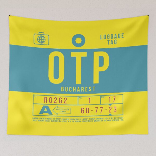 Aperçu de l'œuvre Luggage Tag B - OTP Bucharest Romania créée et vendue par VoodooCircus.