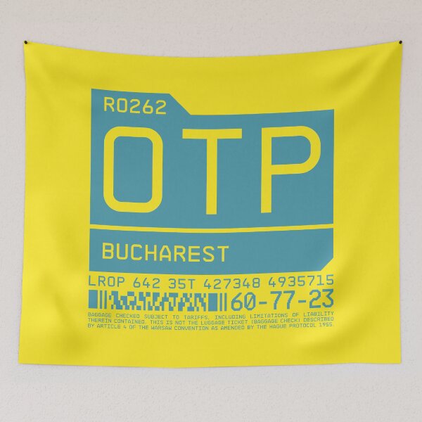 Aperçu de l'œuvre Luggage Tag C - OTP Bucharest Romania créée et vendue par VoodooCircus.