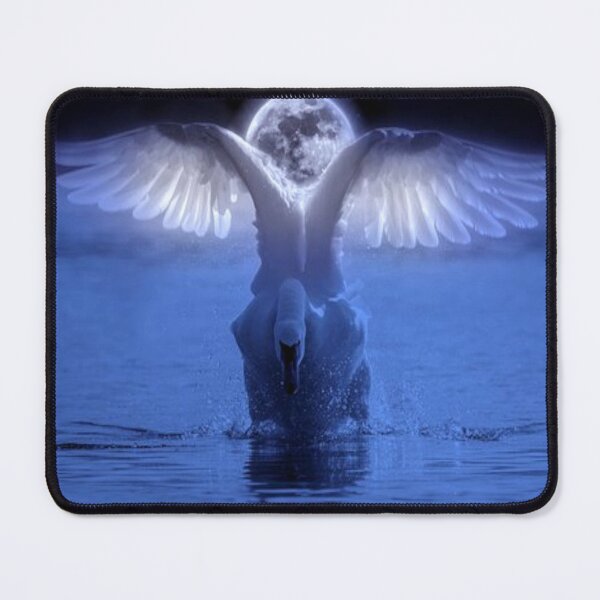 Item preview, Cute swan and full moon Art. designed and sold by BEAUTY ⭐⭐⭐⭐⭐.