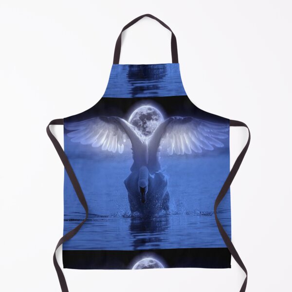 Item preview, Cute swan and full moon Art. designed and sold by BEAUTY ⭐⭐⭐⭐⭐.