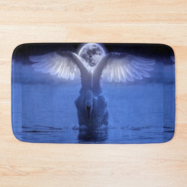 Item preview, Cute swan and full moon Art. designed and sold by BEAUTY ⭐⭐⭐⭐⭐.