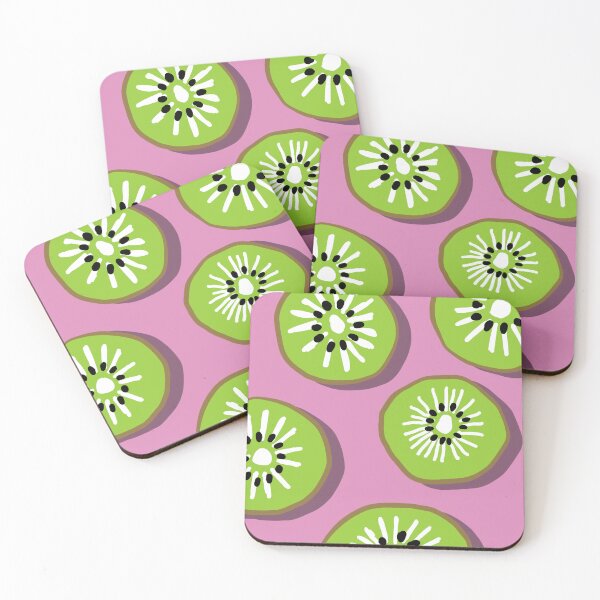 Item preview, Kiwi illustration on pink background. Summer vibe designed and sold by ggstore11.