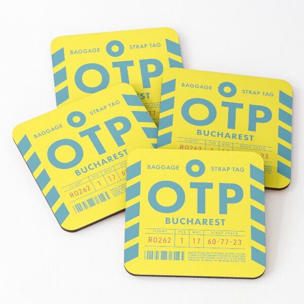 Aperçu de l'œuvre Luggage Tag A - OTP Bucharest Romania créée et vendue par VoodooCircus.