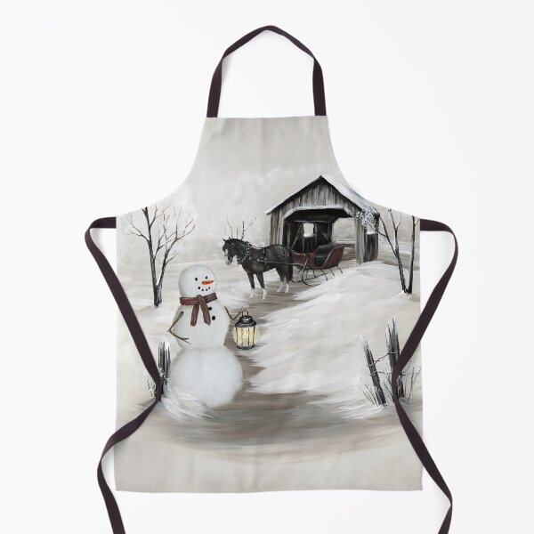 Item preview, Snowman and Covered Bridge designed and sold by mlcreates64.