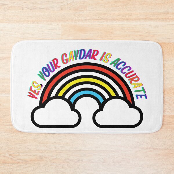 Item preview, Yes Your Gaydar Is Accurate Rainbow With Clouds designed and sold by LuckyKermit.