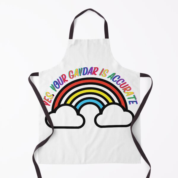 Item preview, Yes Your Gaydar Is Accurate Rainbow With Clouds designed and sold by LuckyKermit.
