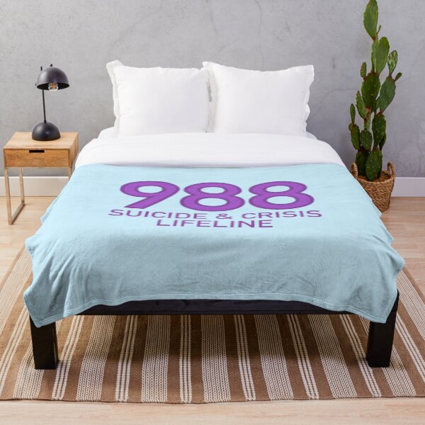 Item preview, 988 Suicide & Crisis Lifeline (Purple) designed and sold by TheEmilySuzanne.
