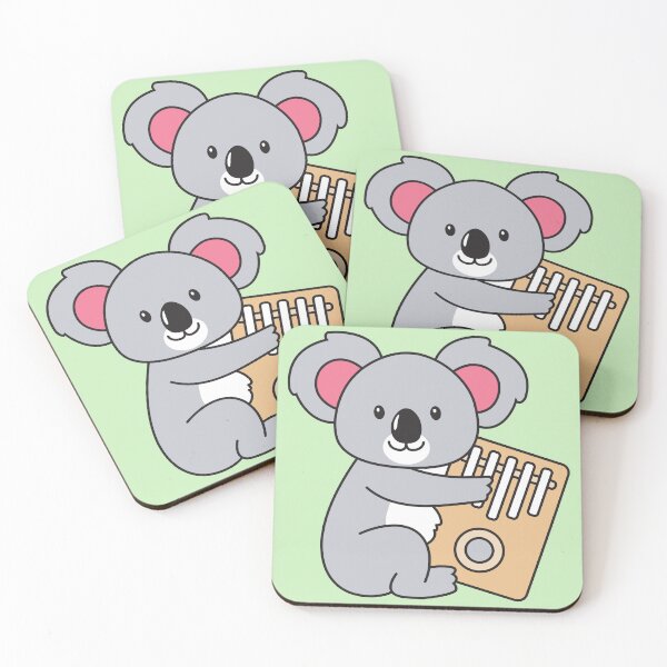 Item preview, Koala playing a kalimba designed and sold by orangerein.