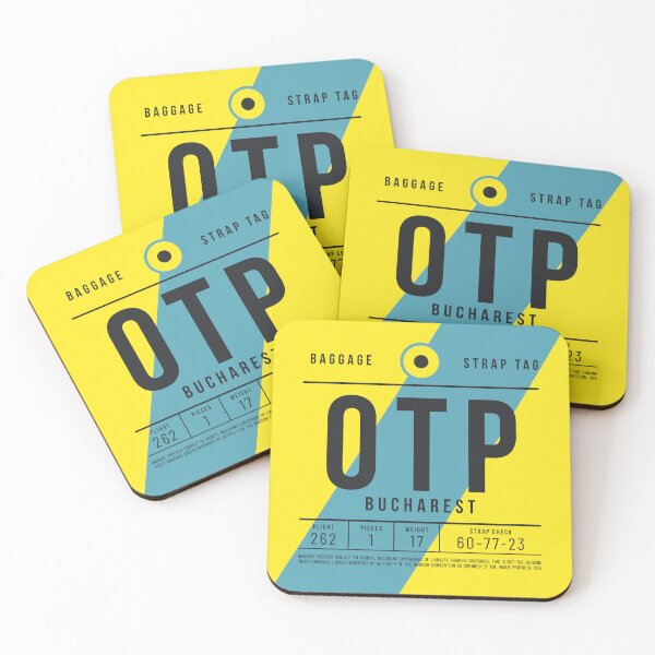 Aperçu de l'œuvre Luggage Tag E - OTP Bucharest Romania créée et vendue par VoodooCircus.
