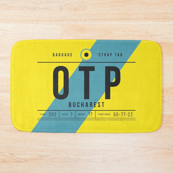 Aperçu de l'œuvre Luggage Tag E - OTP Bucharest Romania créée et vendue par VoodooCircus.