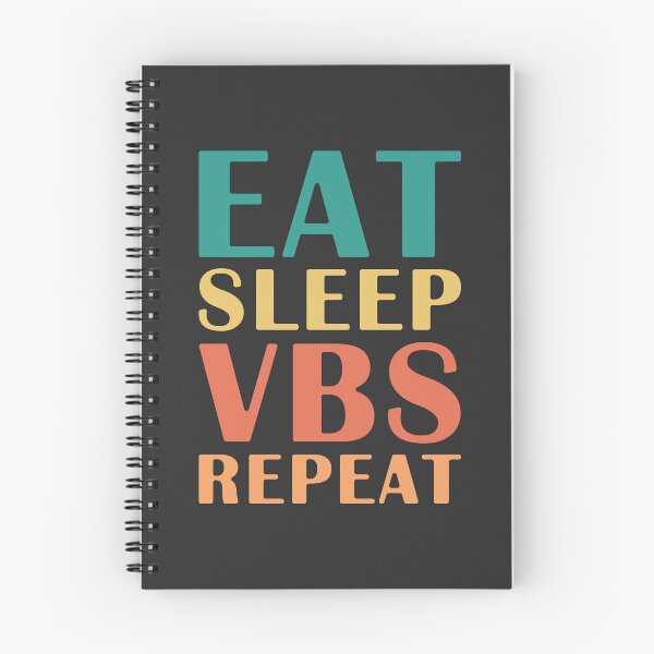 Aperçu de l'œuvre Répéter l'activité VBS Eat Sleep créée et vendue par bolkibox.