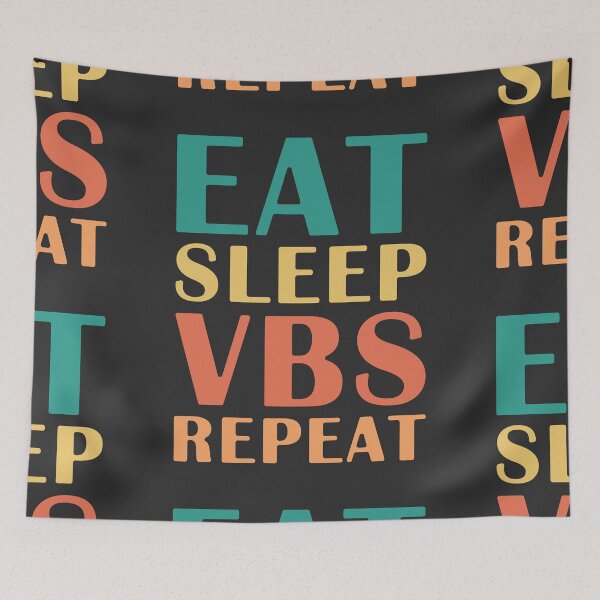 Item preview, Eat Sleep VBS Repeat designed and sold by bolkibox.