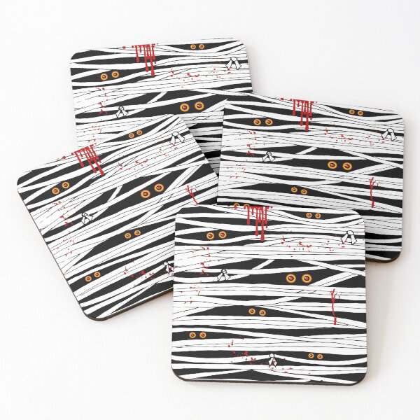 Item preview, Halloween Mummy Bandages Blood Splatter designed and sold by HotHibiscus.