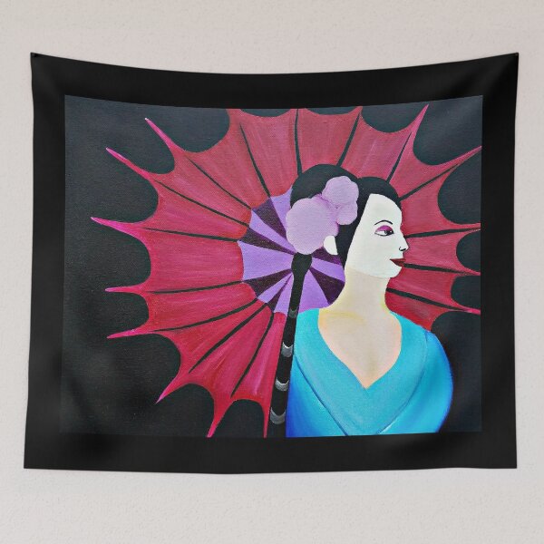 Item preview, Pintura geisha designed and sold by ArtbyMeganBrock.