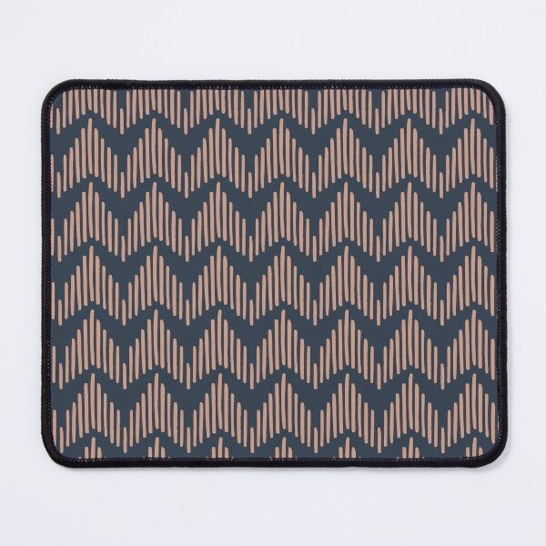 Item preview, Abstract Chevron - Rose Tan on Naval Blue designed and sold by NolkDesign.