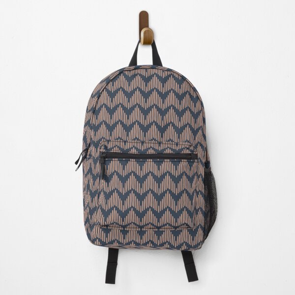 Item preview, Abstract Chevron - Rose Tan on Naval Blue designed and sold by NolkDesign.