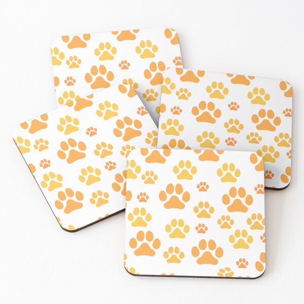 Item preview, Yellow Orange Cat Paws designed and sold by risingrocket.