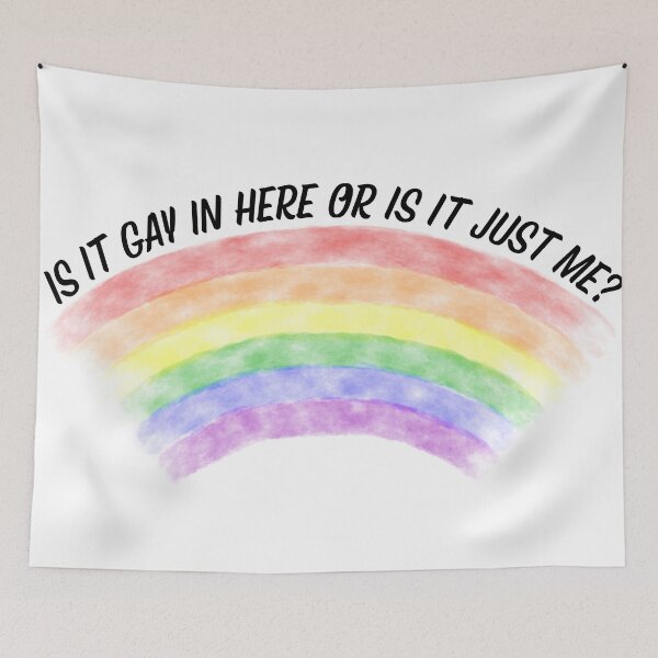 Item preview, Is It Gay In Here Or Is It Just Me Transparent Rainbow designed and sold by LuckyKermit.