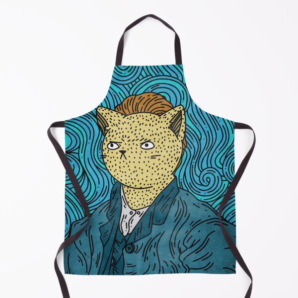 Item preview, Cat Van Gogh, Cat Van Gogh Art Prints designed and sold by GaliaTati.