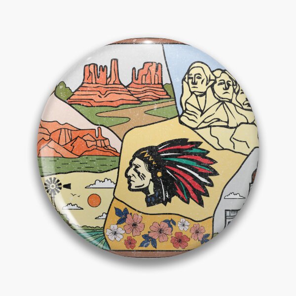 Item preview, Mt Rushmore Black Hills & Badlands South Dakota Map designed and sold by merchzy.