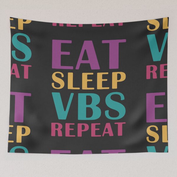 Item preview, Eat Sleep VBS Repeat designed and sold by bolkibox.