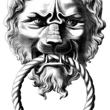 Artwork thumbnail, Lion Knocker by RabbitDance