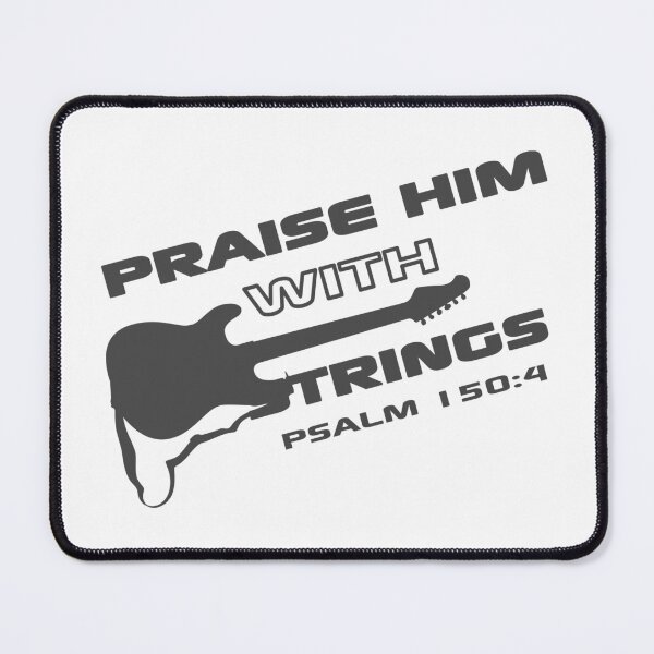 Item preview, Christian Design - Praise Him with Strings - Psalm 150 verse 4 designed and sold by simplydesignart.