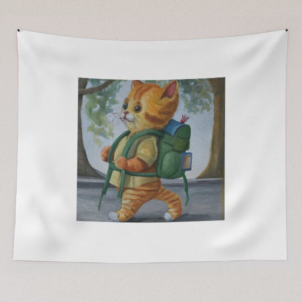 Item preview, Baby Cat Going to School designed and sold by PapaRabbit.