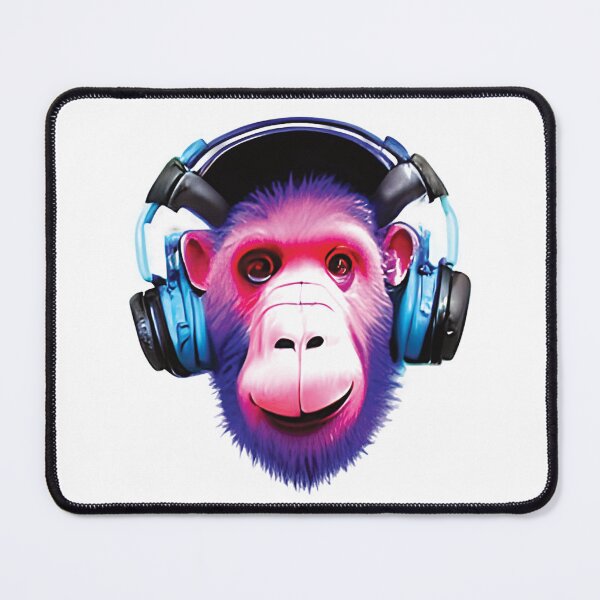 Item preview, Monkey Headphones Illustrations & Vectors designed and sold by ralick.
