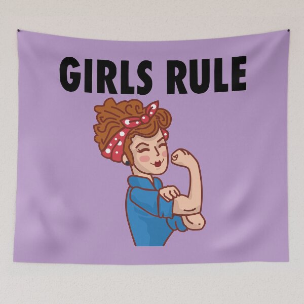 Item preview, Girls rule t shirt, girls rule masks, girls rule phone cases, girls rule hat, girls rule clothing, girls rule hoodie, girls rule stickers  designed and sold by Poussyarts.