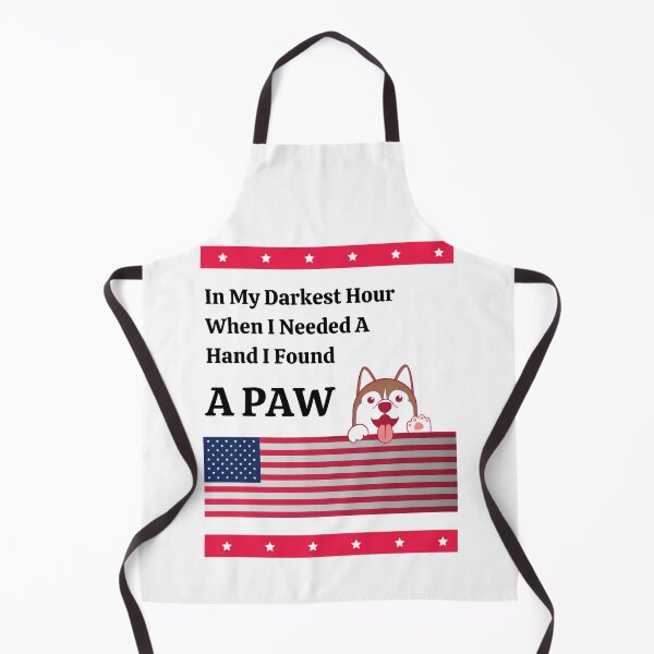 Item preview, In My Darkest Hour When I Needed A Hand I Found A Paw Husky US Flag designed and sold by sabricreations.