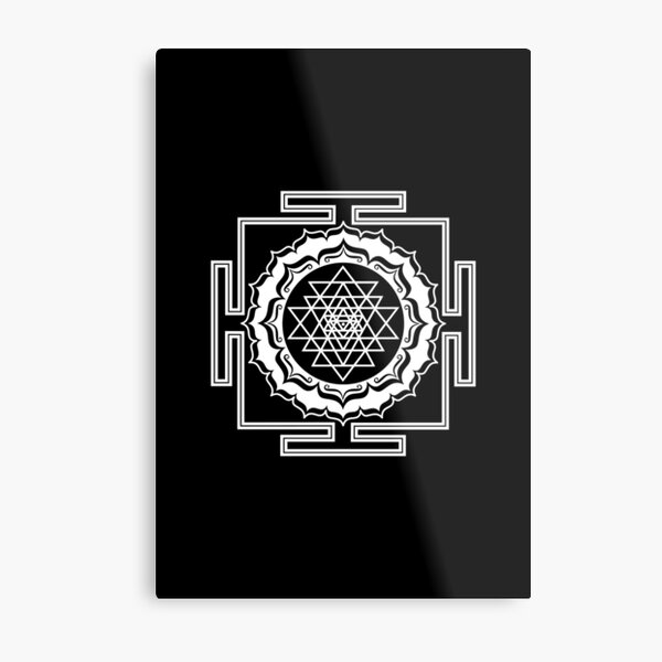 Spiritual background for meditation with sri yantra, yin yang symbol and  mandala Stock Photo - Alamy
