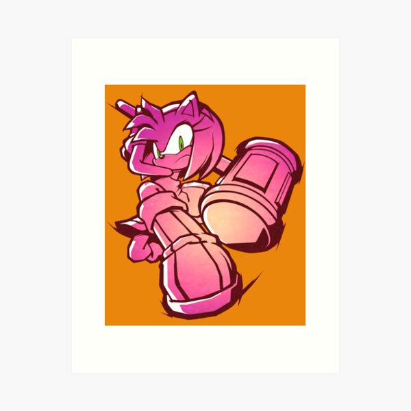 Sonic Sega Amy Art Prints for Sale