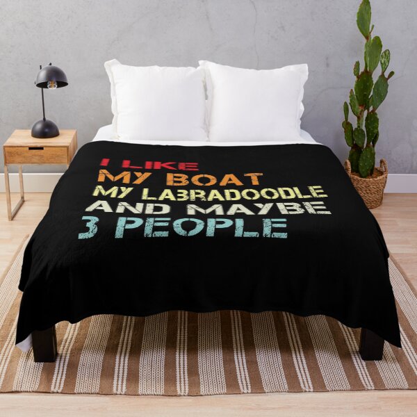 Item preview, i like my boat my labradoodle and maybe 3 people designed and sold by randomdogshirt.